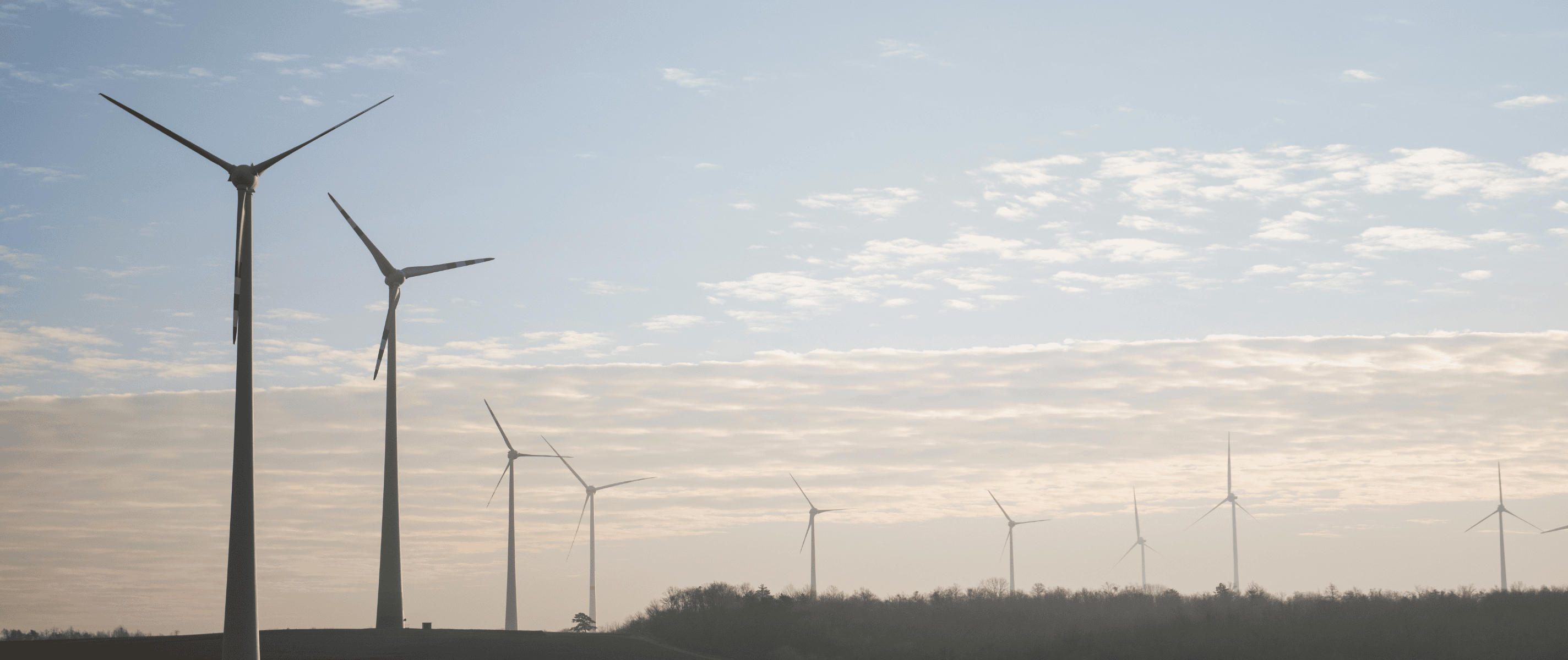 Windpark Kettlasbrunn Abendstimmung